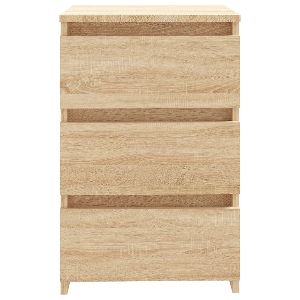 vidaXL Κομοδίνα 2 τεμ. Sonoma Δρυς 40 x 35 x 62,5 εκ. από Επεξ. Ξύλο