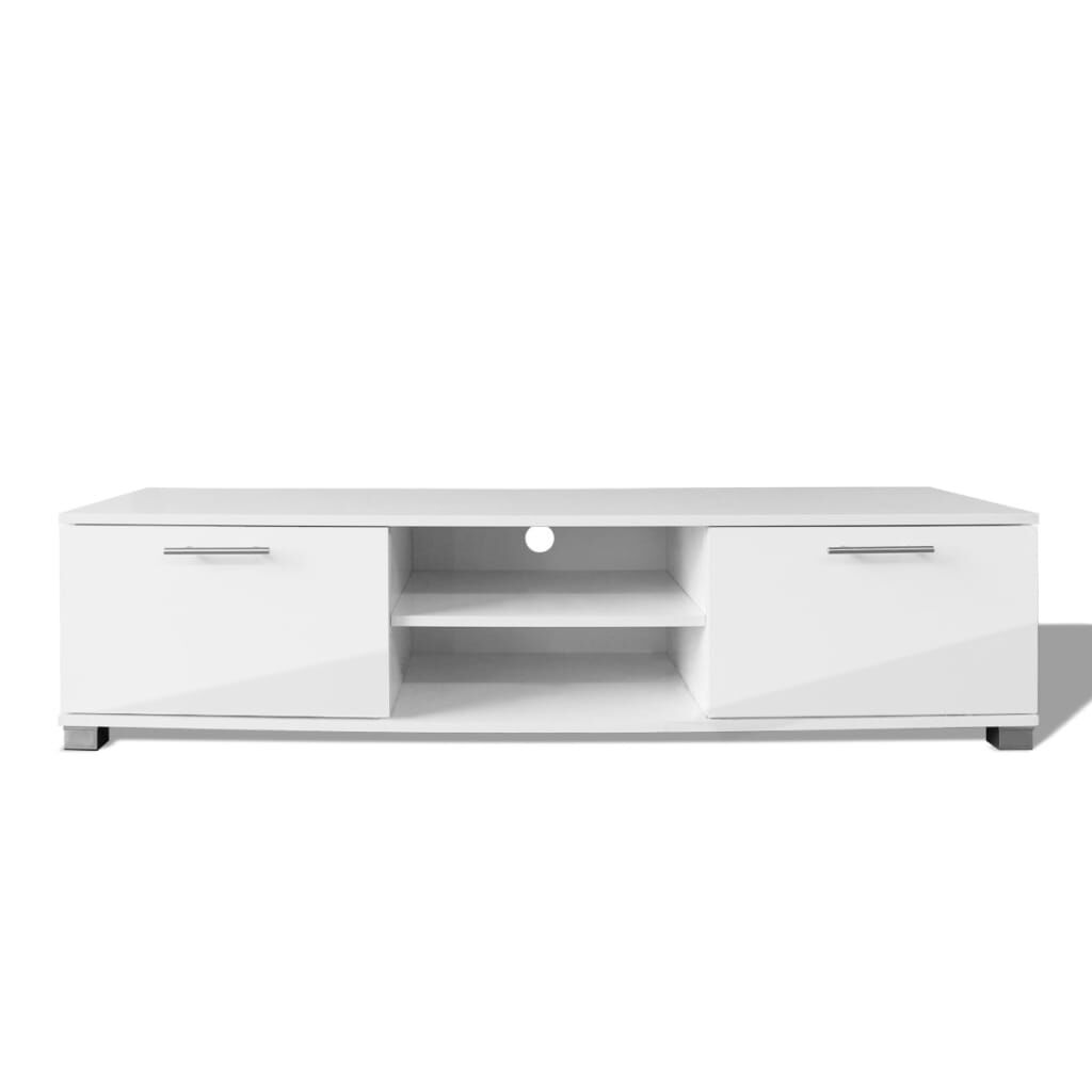 vidaXL Έπιπλο Τηλεόρασης Γυαλιστερό Λευκό 120 x 40,5 x 35 εκ.