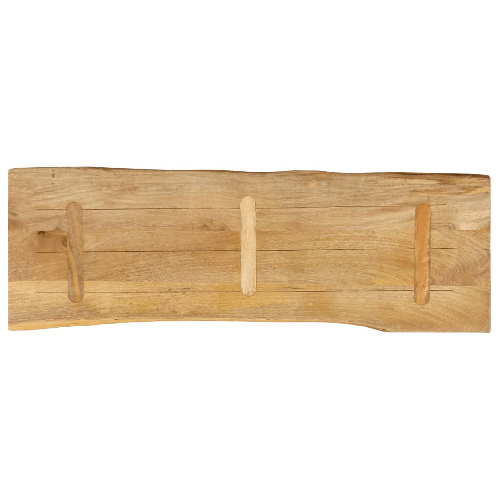 vidaXL Επιφάνεια Τραπεζιού 120x40x2,5 εκ. Live Edge Μασίφ Ξύλο Μάνγκο