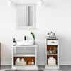 vidaXL Σετ Επίπλων Μπάνιου με συρτάρι 3 pcs Καφέ 37 x 34 x 80 εκ