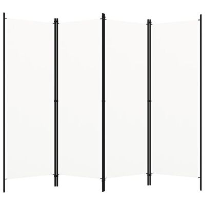 vidaXL Διαχωριστικό Δωματίου με 4 Πάνελ Λευκό 200 x 180 εκ.