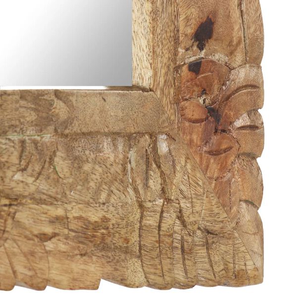 vidaXL Καθρέφτης 50 x 50 εκ. από Μασίφ Ξύλο Μάνγκο