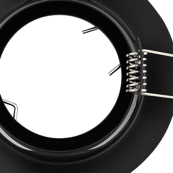vidaXL Spotlights με προβολείς 6 pcs Μαύρο 9 x 9 εκ. Μέταλλο