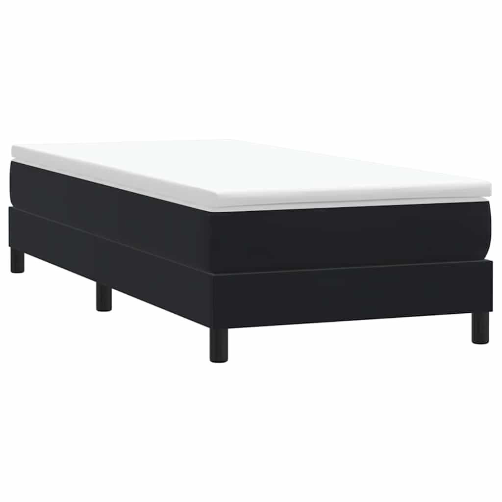 vidaXL Box Spring Κρεβάτι χωρίς στρώμα Μαύρο 90x210 cm Βελούδινο