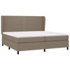 vidaXL &Kappa;&rho;&epsilon;&beta;ά&tau;&iota; Boxspring &mu;&epsilon; &Sigma;&tau;&rho;ώ&mu;&alpha; Taupe 200x200 &epsilon;&kappa;. &Upsilon;&phi;&alpha;&sigma;&mu;ά&tau;&iota;&nu;&omicron;