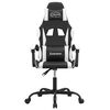 vidaXL Καρέκλα Gaming Περιστρεφόμενη Μαύρη/Λευκή από Συνθετικό Δέρμα