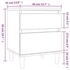 vidaXL Κομοδίνο Μαύρο 40 x 35 x 50 εκ.