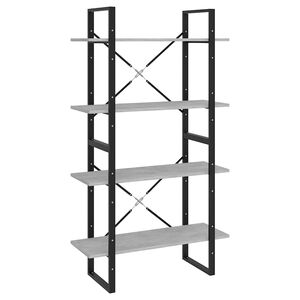 vidaXL &Beta;&iota;&beta;&lambda;&iota;&omicron;&theta;ή&kappa;&eta; &mu;&epsilon; 4 &Rho;ά&phi;&iota;&alpha; &Gamma;&kappa;&rho;&iota; &Sigma;&kappa;&upsilon;&rho;. 80x30x140 &epsilon;&kappa;. &alpha;&pi;ό &Epsilon;&pi;&epsilon;&xi;. &Xi;ύ&lambda;&omicron;