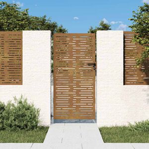 vidaXL &Pi;ό&rho;&tau;&alpha; &Kappa;ή&pi;&omicron;&upsilon; &Tau;&epsilon;&tau;&rho;ά&gamma;&omega;&nu;&eta; 85 x 200 &epsilon;&kappa;. &alpha;&pi;ό &Alpha;&tau;&sigma;ά&lambda;&iota; Corten