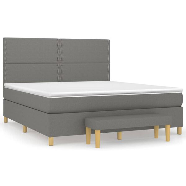 vidaXL &Kappa;&rho;&epsilon;&beta;ά&tau;&iota; Boxspring &mu;&epsilon; &Sigma;&tau;&rho;ώ&mu;&alpha; &Sigma;&kappa;&omicron;ύ&rho;&omicron; &Gamma;&kappa;&rho;&iota; 180x200 &epsilon;&kappa; &Upsilon;&phi;&alpha;&sigma;&mu;ά&tau;&iota;&nu;