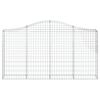 vidaXL Συρματοκιβώτια Τοξωτά 12 τεμ. 200x30x100/120 εκ. Γαλβαν. Ατσάλι