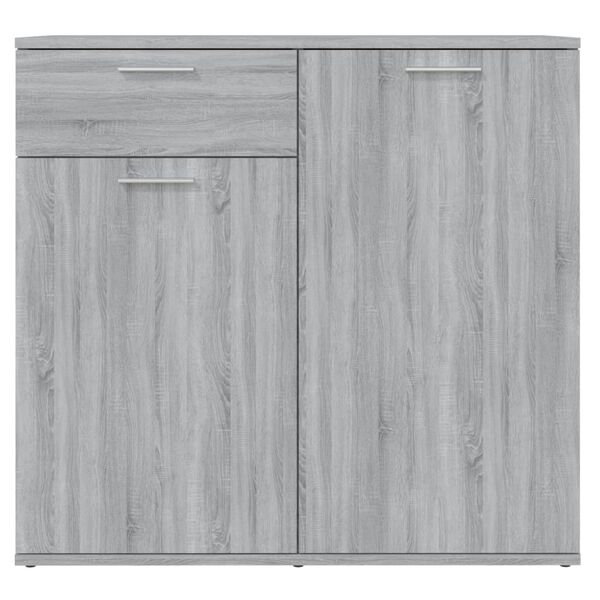vidaXL Ντουλάπι Γκρι Sonoma 80 x 36 x 75 εκ. από Επεξεργασμένο Ξύλο