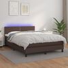 vidaXL &Kappa;&rho;&epsilon;&beta;ά&tau;&iota; Boxspring &mu;&epsilon; &Sigma;&tau;&rho;ώ&mu;&alpha; & LED &Kappa;&alpha;&phi;έ 140x200 &epsilon;&kappa;. &Sigma;&upsilon;&nu;&theta;. &Delta;έ&rho;&mu;&alpha;