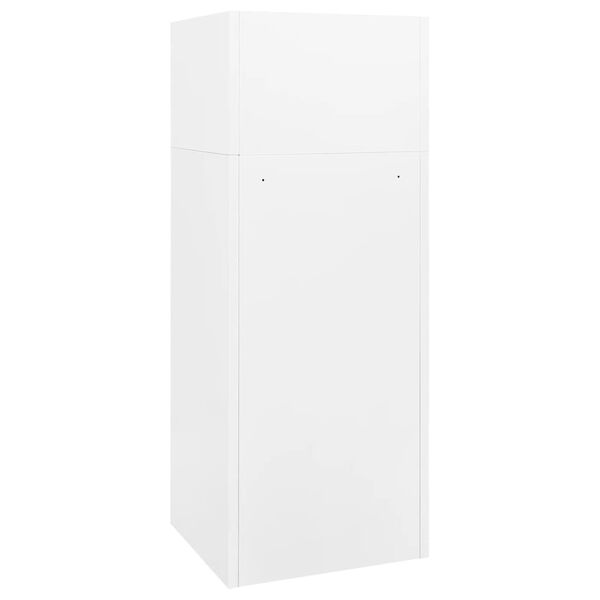 vidaXL Ντουλάπα για Σέλα Λευκό 53 x 53 x 140 εκ. Ατσάλινο