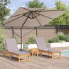 vidaXL Ρώμη Ομπρέλα Taupe 286 x 285 x 265 εκ Πολυεστέρας και Αλουμίνιο