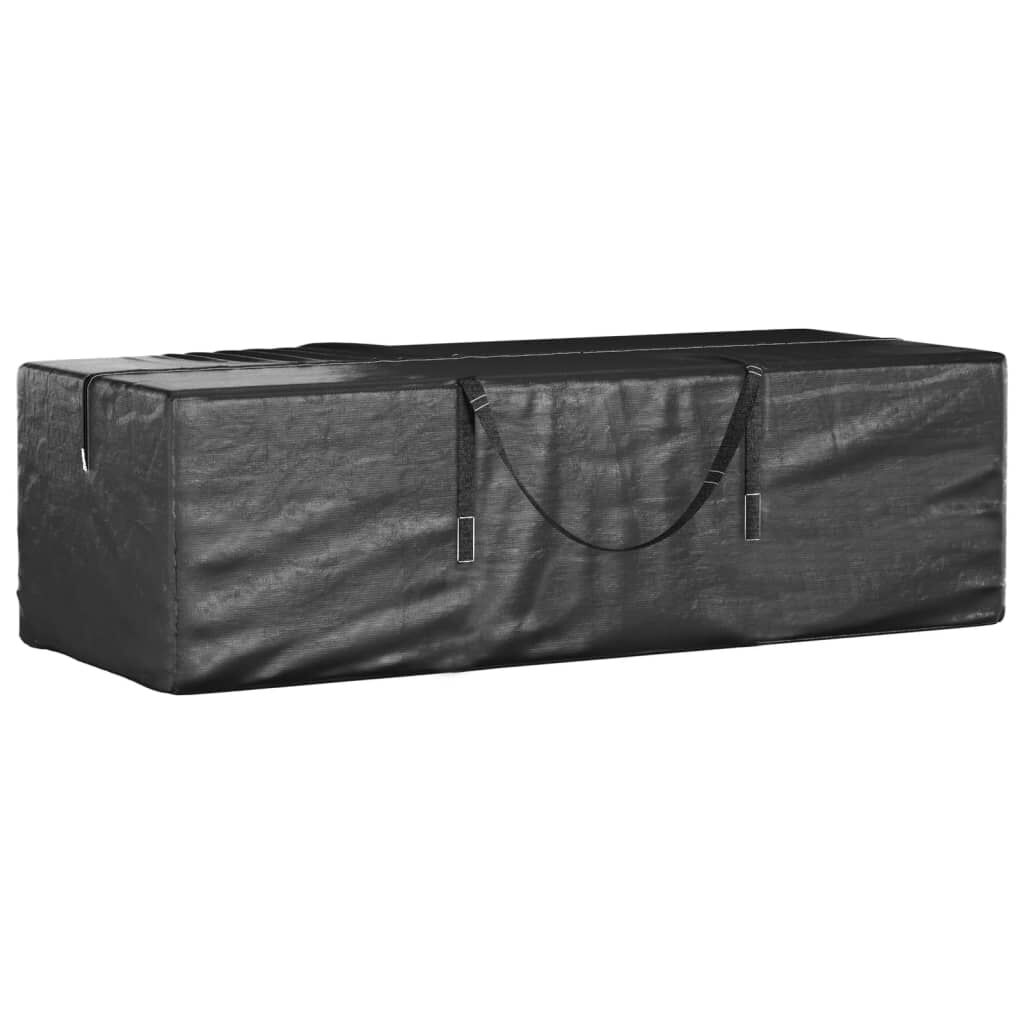 vidaXL Τσάντα Αποθ. Χριστουγ. Δέντρου Μαύρη 135x40x55 εκ. Πολυαιθ/νιο
