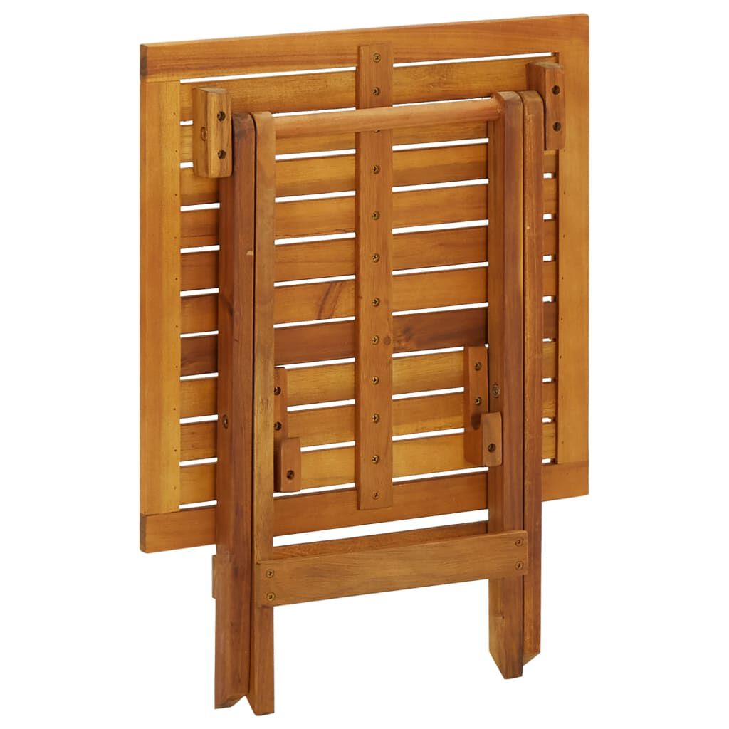 vidaXL Τραπέζι Bistro 46 x 46 x 47 εκ. από Μασίφ Ξύλο Ακακίας