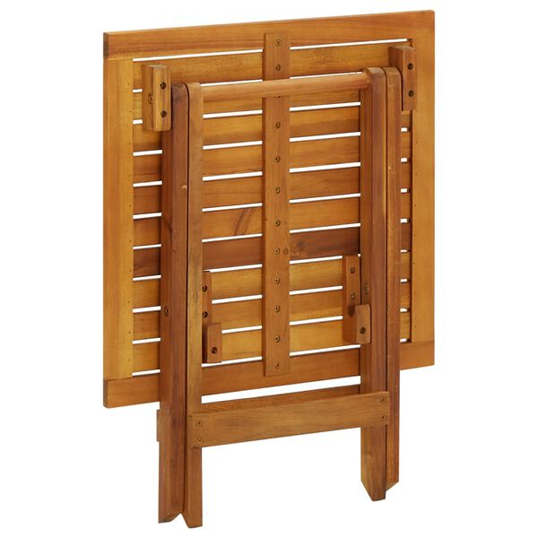vidaXL Τραπέζι Bistro 46 x 46 x 47 εκ. από Μασίφ Ξύλο Ακακίας