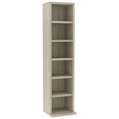 vidaXL Έπιπλο για CD Sonoma Δρυς 21 x 20 x 88 εκ. Επεξεργασμένο Ξύλο