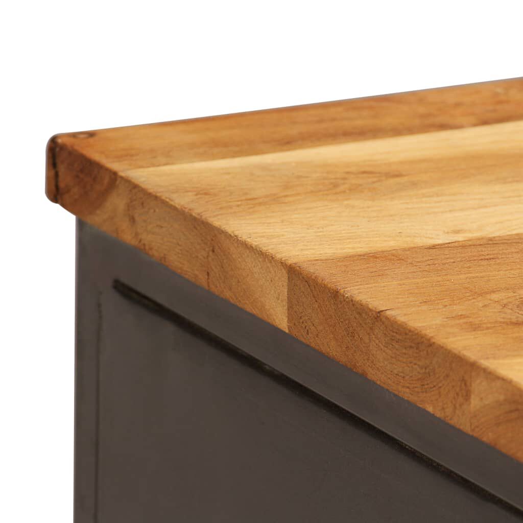 vidaXL Ντουλάπι 65 x 30 x 70 εκ. Ανακυκλωμένο Ξύλο Teak & Ατσάλι