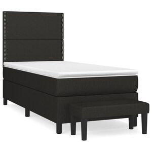 vidaXL &Kappa;&rho;&epsilon;&beta;ά&tau;&iota; Boxspring &mu;&epsilon; &Sigma;&tau;&rho;ώ&mu;&alpha; &Mu;&alpha;ύ&rho;&omicron; 80 x 200 &epsilon;&kappa;. &Upsilon;&phi;&alpha;&sigma;&mu;ά&tau;&iota;&nu;&omicron;