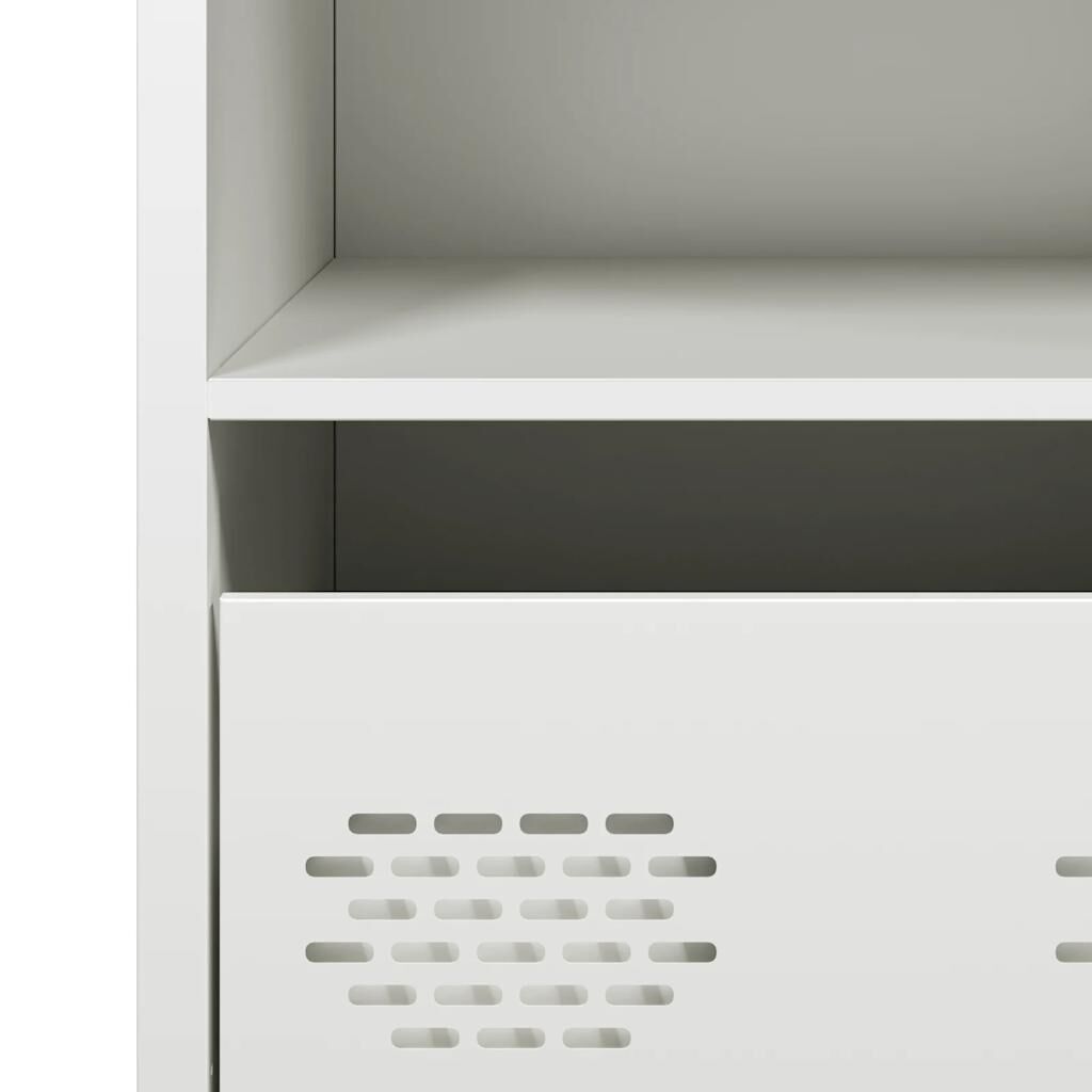 vidaXL Ντουλάπι Λευκό 35x39x73,5 εκ. από Χάλυβα Ψυχρής Έλασης