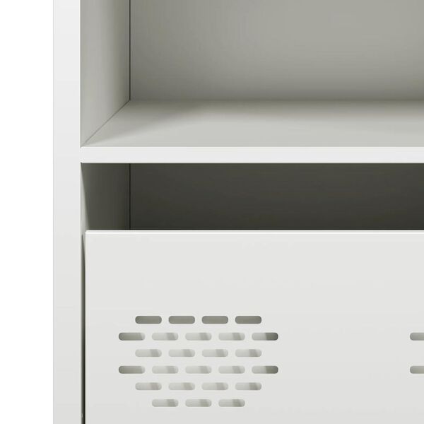 vidaXL Ντουλάπι Λευκό 35x39x73,5 εκ. από Χάλυβα Ψυχρής Έλασης