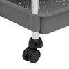 vidaXL Τρόλεϊ Κουζίνας 5 Επιπέδων Γκρι 42 x 29 x 128 εκ. Σίδερο/ABS