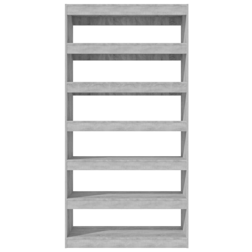 vidaXL Βιβλιοθήκη/Διαχωρ. Χώρου Γκρι Sonoma 100x30x198 εκ Επεξ. Ξύλο