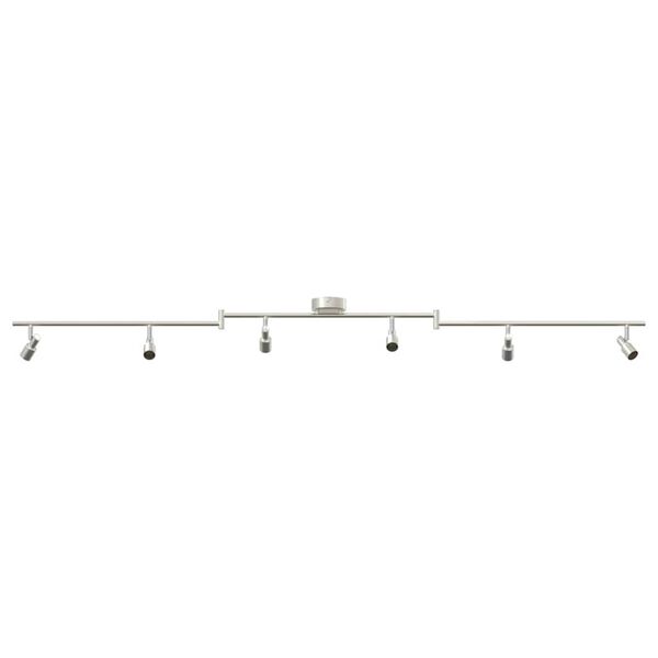 vidaXL Σποτ οροφής Βουρτσισμένο Νίκελ 176.5 x 9.5 x 14 εκ Ατσάλι