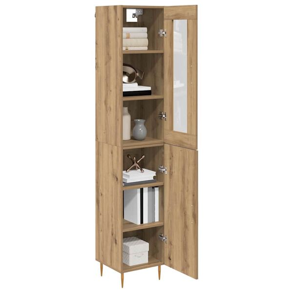 vidaXL Highboard 2 pcs Artisan Oak &Epsilon;&pi;&epsilon;&xi;&epsilon;&rho;&gamma;&alpha;&sigma;&mu;έ&nu;&omicron; &xi;ύ&lambda;&omicron;