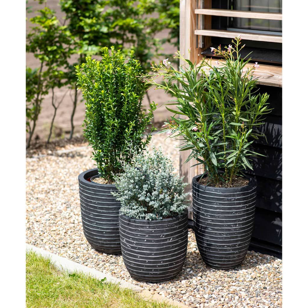 Capi Βάζο Nature Row Elegant Low Ανθρακί 36 x 47 εκ. KRWZ782