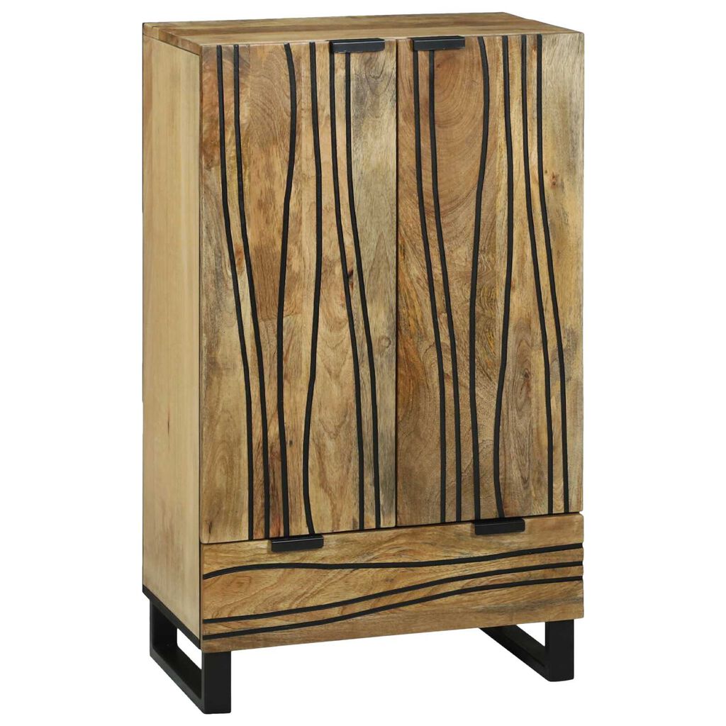 vidaXL Υψηλός πίνακας 60x33.5x100 cm Μασίφ ξύλο μάνγκο