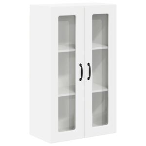 vidaXL Κρεμαστό ντουλάπι κουζίνας με ράφι Λευκό 60 x 31 x 100 εκ.