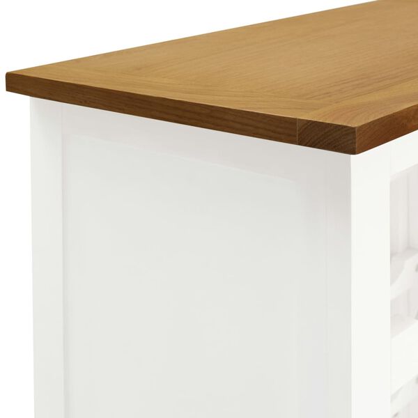 vidaXL Κάβα Κρασιών 56 x 32 x 110 εκ. από Μασίφ Ξύλο Δρυός