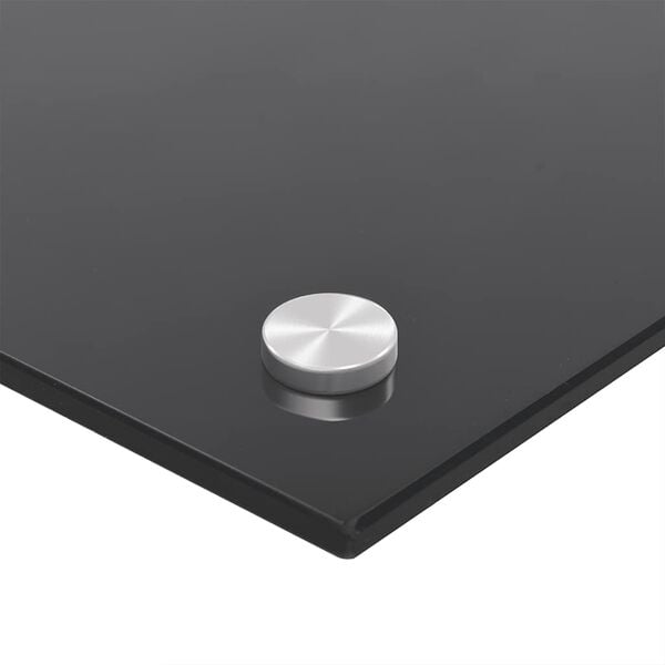 vidaXL Πλάτη Κουζίνας Μαύρη 70 x 50 εκ. από Ψημένο Γυαλί