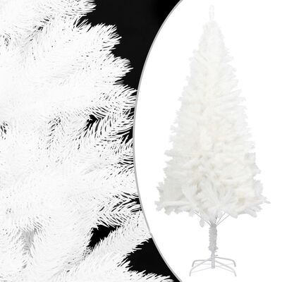 vidaXL Χριστ. Δέντρο Προφωτισμένο Τεχνητό Μπάλες Λευκό 180εκ