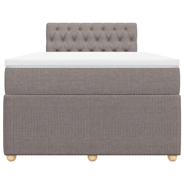 vidaXL &Kappa;&rho;&epsilon;&beta;ά&tau;&iota; Boxspring &mu;&epsilon; &Sigma;&tau;&rho;ώ&mu;&alpha; Taupe 120x190 &epsilon;&kappa;. &Upsilon;&phi;&alpha;&sigma;&mu;ά&tau;&iota;&nu;&omicron;