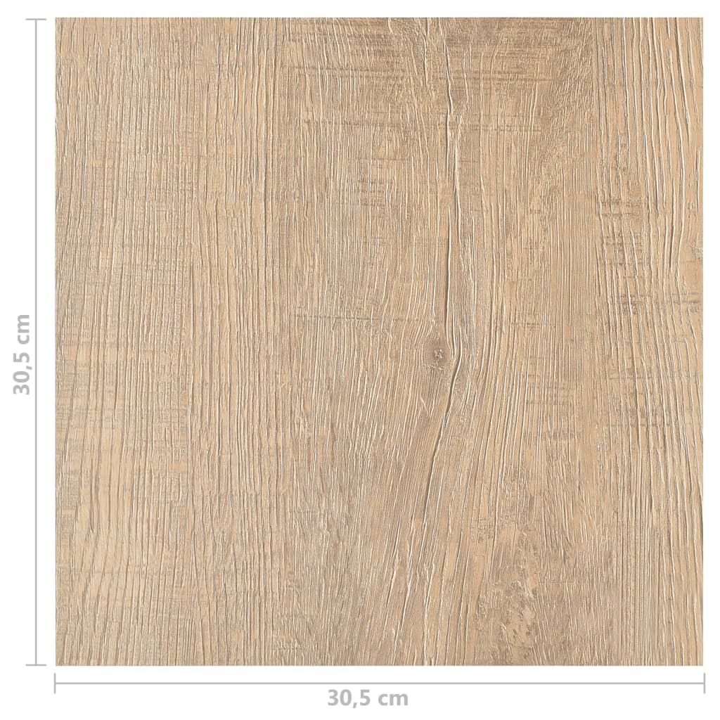 vidaXL Δάπεδο Αυτοκόλλητο Καφέ 55 τεμ. 5,11 μ² από PVC