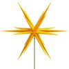vidaXL Φωτιστικό Χριστ με LED Αναδιπλούμενο Κίτρινο 57εκ Ακίδα Εδάφους