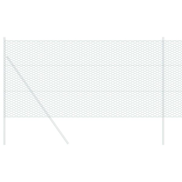 vidaXL Εξαγωνικός φράχτης Πράσινο 1.2 x 50 m Ατσάλι