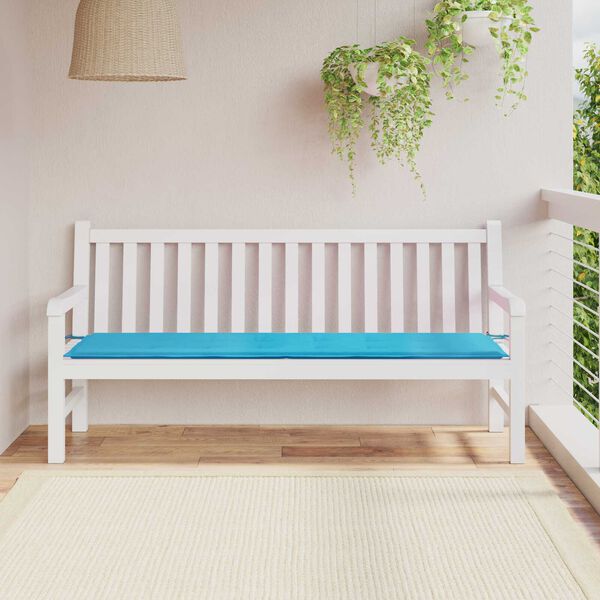 vidaXL Μαξιλάρι Παγκάκι Κήπου Τιρκουάζ 180 x 50 x 4 cm Ύφασμα Oxford