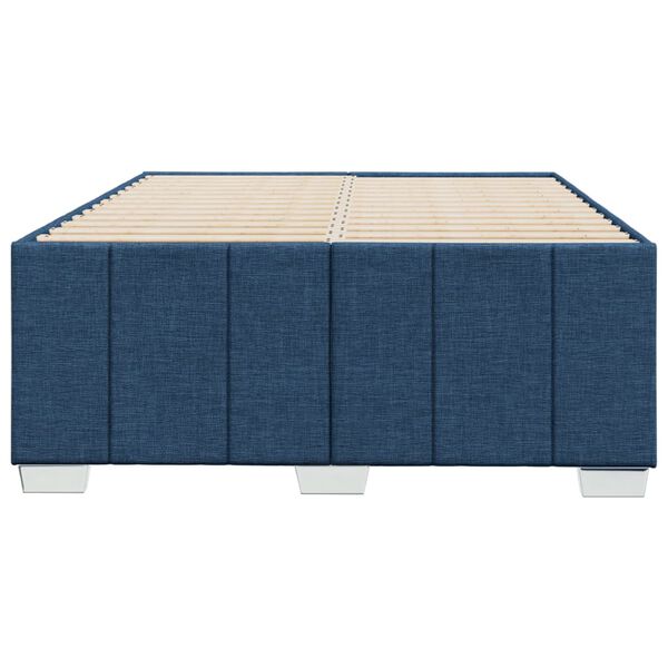 vidaXL Πλαίσιο κρεβατιού χωρίς στρώμα μπλε 120x200cm ύφασμα