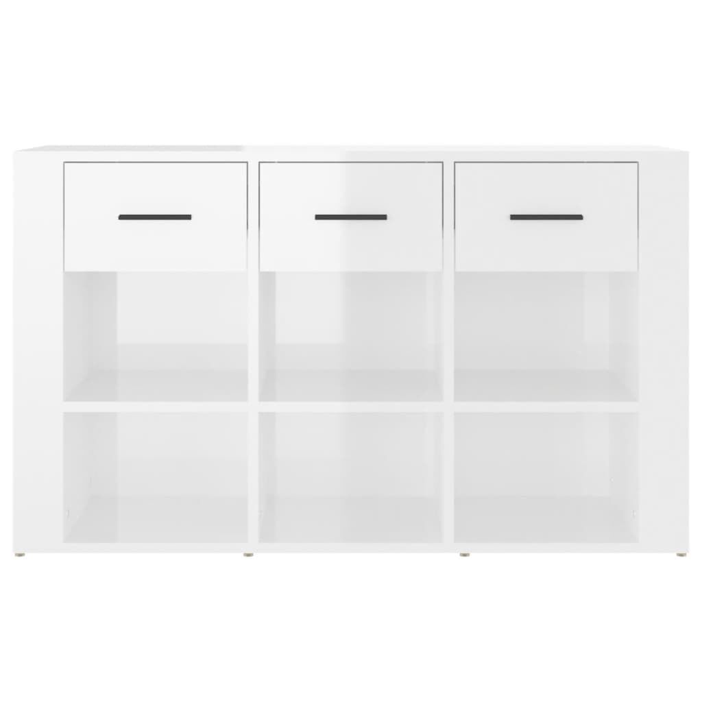 vidaXL Ντουλάπι Γυαλιστερό Λευκό 100x30x59,5 εκ. Επεξεργασμένο Ξύλο