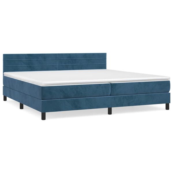 vidaXL &Kappa;&rho;&epsilon;&beta;ά&tau;&iota; Boxspring &mu;&epsilon; &Sigma;&tau;&rho;ώ&mu;&alpha; &Sigma;&kappa;&omicron;ύ&rho;&omicron; &Mu;&pi;&lambda;&epsilon; 200x200 &epsilon;&kappa;. &Beta;&epsilon;&lambda;&omicron;ύ&delta;&iota;&nu;&omicron;