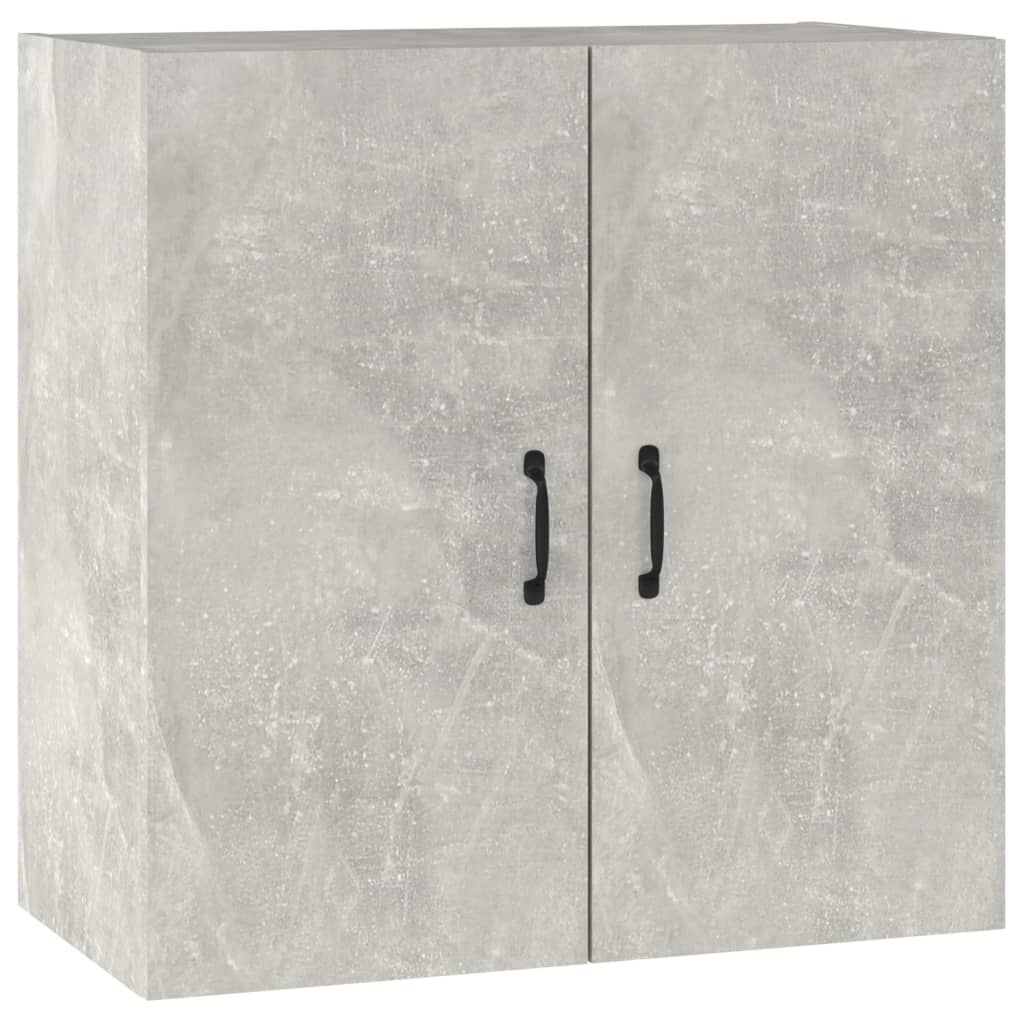 vidaXL Ντουλάπι Τοίχου Γκρι Σκυρ. 60x31x60 εκ. Επεξεργασμένο Ξύλο