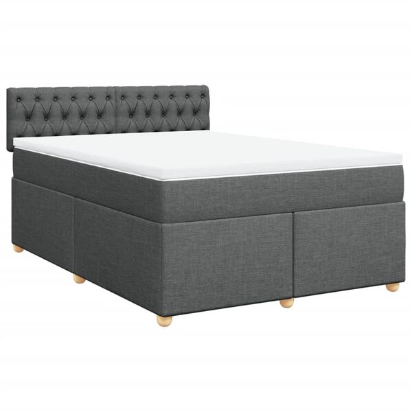 vidaXL &Kappa;&rho;&epsilon;&beta;ά&tau;&iota; Boxspring &mu;&epsilon; &Sigma;&tau;&rho;ώ&mu;&alpha; &Sigma;&kappa;&omicron;ύ&rho;&omicron; &Gamma;&kappa;&rho;&iota; 160x200 &epsilon;&kappa; &Upsilon;&phi;&alpha;&sigma;&mu;ά&tau;&iota;&nu;&omicron;
