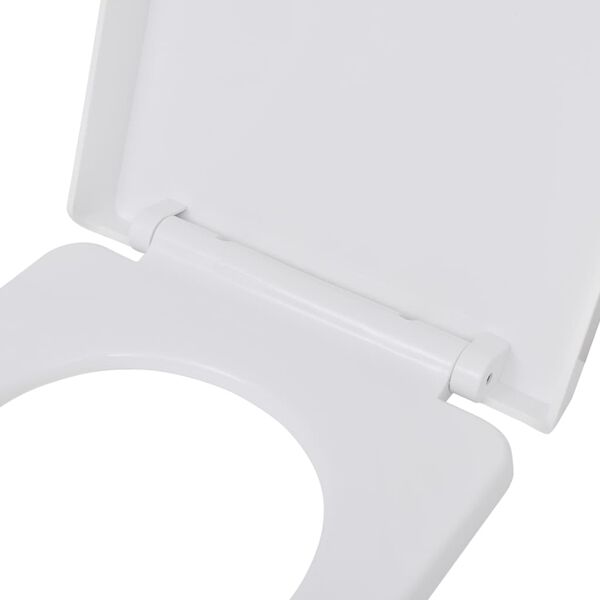 vidaXL Καλύμματα Λεκάνης με Μηχανισμό Soft Close 2 τεμ. Λευκά Πλαστικά