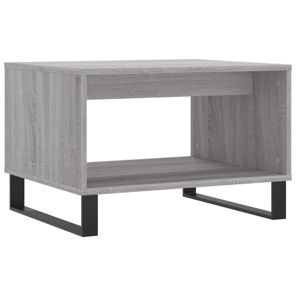 vidaXL Τραπεζάκι Σαλονιού Γκρι Sonoma 60x50x40 εκ. από Επεξεργ. Ξύλο