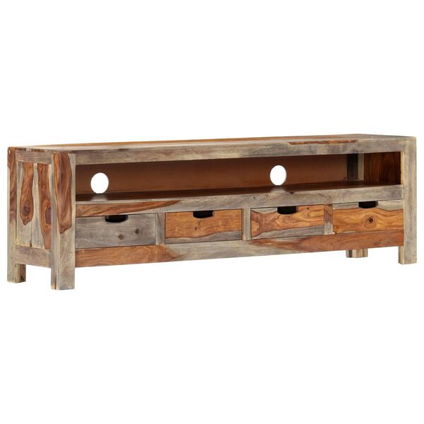 vidaXL Έπιπλο Τηλεόρασης 130 x 30 x 40 εκ. από Μασίφ Ξύλο Ακακίας